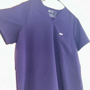 FIGS Womens Catarina One Pocket Scrub Top- Purple Jam 2XL